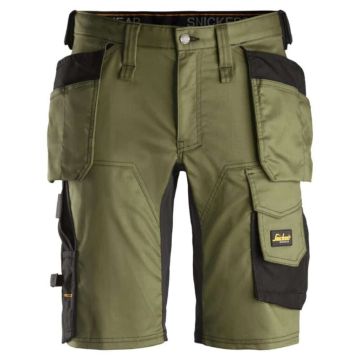 Snickers AW Stretch Short HZ 52 Khaki Groen 61413104052