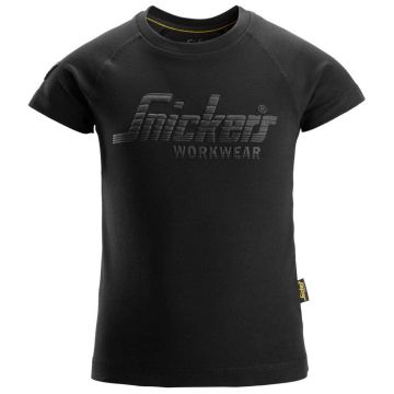 Snickers Jr Logo T-Shirt 122/128 Zwart 75140400128
