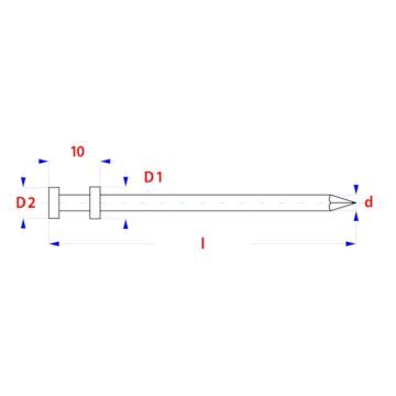 PGB Duplex nagel Ø3,40x85