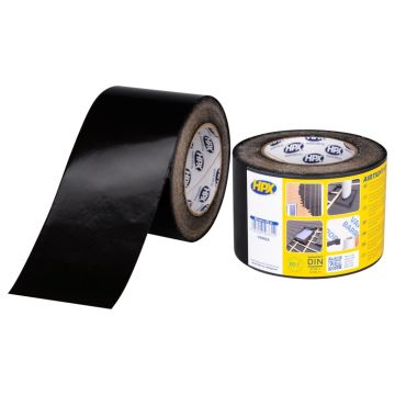 HPX UV-bestendige PE tape - zwart 90mm x 25m