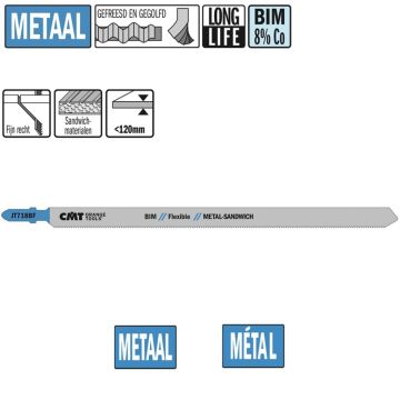 CMT Decoupeerzaag 185mm L=185mm I=160mm TS=1.8 TPI=1