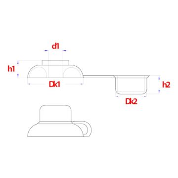 PGB Afdekdop houtdraadbout Ø7/R7031