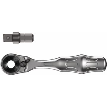 Wera 8001 A Zyklop Mini 1 Bit-ratel ¼" SB met ¼"-adapter, 2-delig