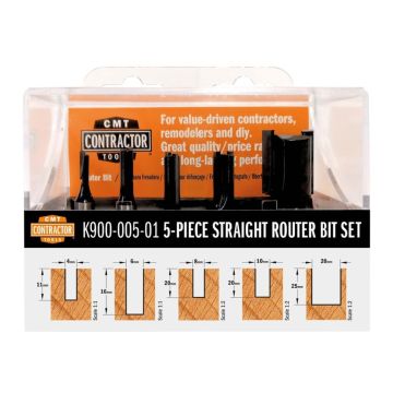 CMT Set van 5 frezen