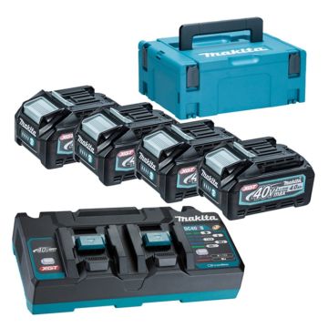 Makita - 191U28-6 - Powerpack XGT® 4 x BL4040 + DC40RB