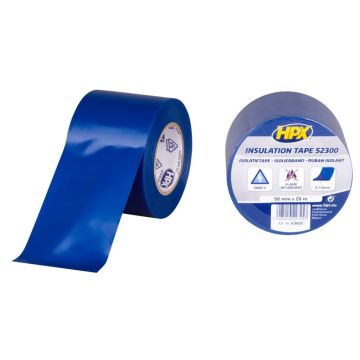 HPX PVC isolatietape - blauw 50mm x 20m