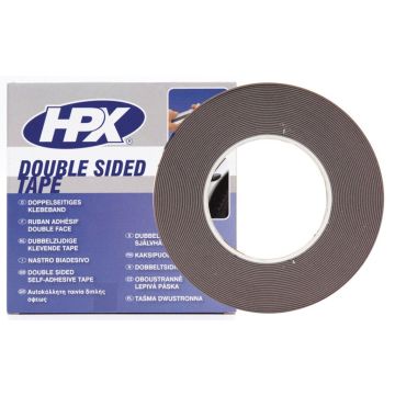 HPX Dubbelzijdige PE bevestigingstape - zwart 25mm x 10m