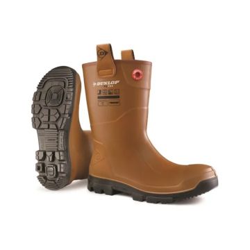 Dunlop LJ2HR4843 Paar Laarzen Purofort Rigpro S5 44 Bruin