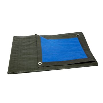4TECX DEKZEIL BLAUW-GROEN 10X12M 150GR./M2