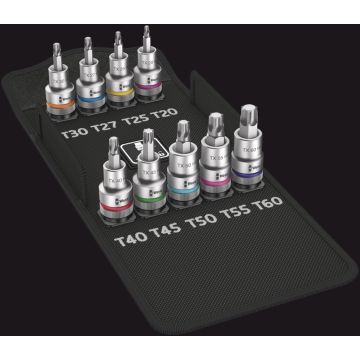Wera 8767 C TORX HF 1 Zyklop Bitdoppen set TORX met vasthoudfunctie, 9-delig