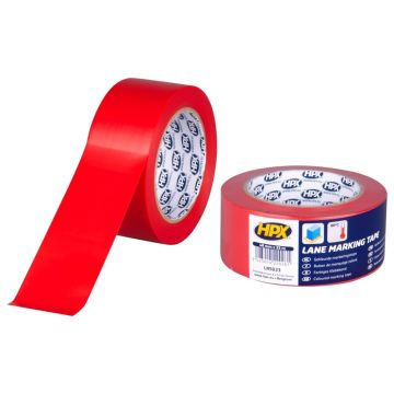 HPX Zelfklevende markeringstape - rood 48mm x 33m