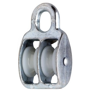 KATROL MET NYLON WIEL / DUPLEX / 06X20 MM / VERZINKT / PER STUK GELABELD