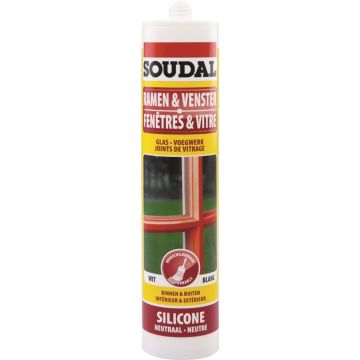 Soudal Overschilderbare siliconekit bruin 310ml