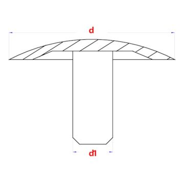 PGB Afdekkap met pin (12/2,5/5) R9001