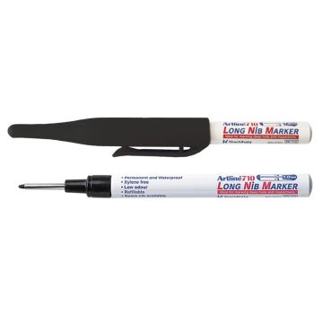Artline Permanent marker LONG NIB ZWART