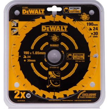 Dewalt DT10304-QZ CZB Elite 190mm x 30mm x 24t, standard, kerf 1,65mm
