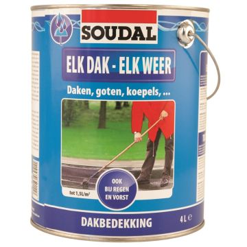 Soudal Elk dak - Elk Weer Grijs n/f 4l