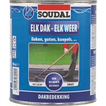 Soudal Elk dak - Elk weer Grijs n/f 750ml