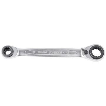 4in1 GEARplus Dubbele ratelringsleutel, omsch akelbaar, 8x10-12x13mm