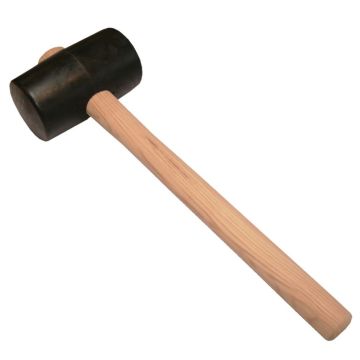 Solid Rubberen hamer N°4 zwart 1150 gr