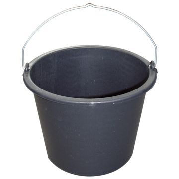 Solid Bouwemmer - Pe 20l - Zwart