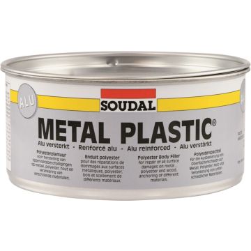 Soudal Metal Plastic Alu polyesterplamuur voor carrosserie 2kg