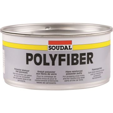 Soudal Polyfiber polyesterplamuur voor carrosserie 1kg