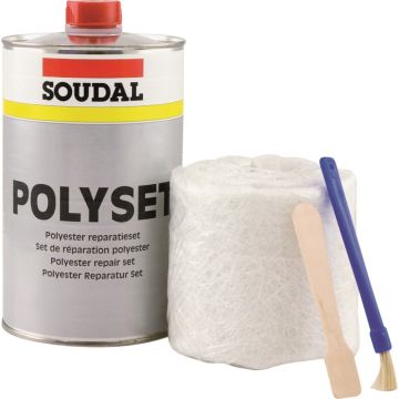 Soudal Polyset polyesterhars voor carrosserie 1kg