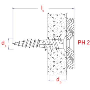 PGB SMART zelfb.gipskartonplug+ schroef/6st