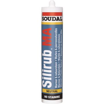 Soudal Silirub MA Steengrijs 300ml