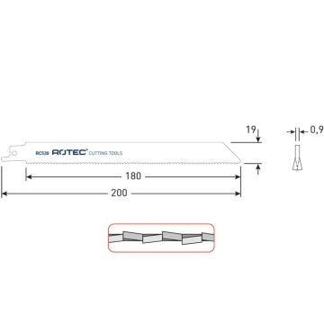 Rotec Reciprozaagblad RC530