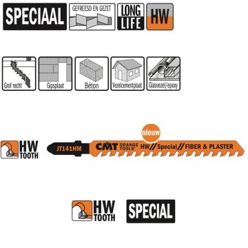 CMT Decoupeerzaag 100mm L=100mm I=75mm TS=4.3mm TPI=