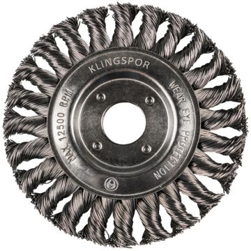 Klingspor Pijpborstel RVS Draad BR/BR600Z/S/125X14X22.23/Inox/0.5/24/1
