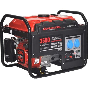 Genermore Stroomgenerator G3500A Semi silent versie (grote uitlaat + half gesloten frame), 3100W max