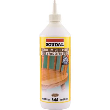 Soudal Supersnelle houtlijm 64A 750ml