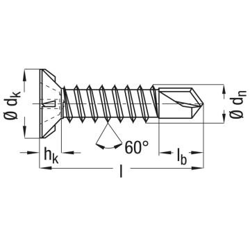 Spax Fex-a Verzonken Kop Freesribben Kruis H2 Boorpunt Wirox (1000 stuks) 3,9x25mm