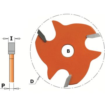 CMT Schijffrees HW D=47.6 x 3.5mm S=8 Z3