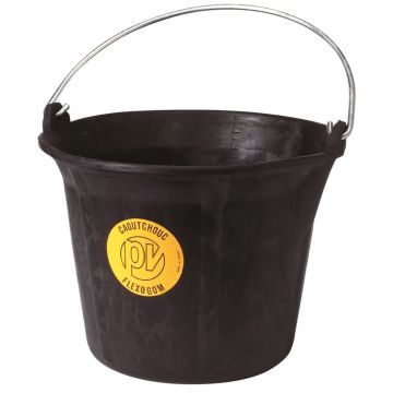 Mondelin Bouwemmer "flexogom" - Rubber Zwart 11l