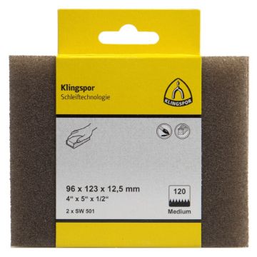 Klingspor Schuurspons ES/SW501/220/S/96X123X12,5/2SRT