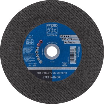 Pferd Doorslijpschijf EHT 230x2,5x22,23 SG Steelox voor staal/edelstaal