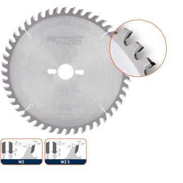 Rotec HM schulp- en afkortzaagblad, ø260x3,2x30, Z=48, WZ