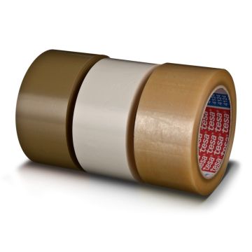 Tesa 4124 Tesapack PVC verpakkingstape Bruin 55mm x 66m