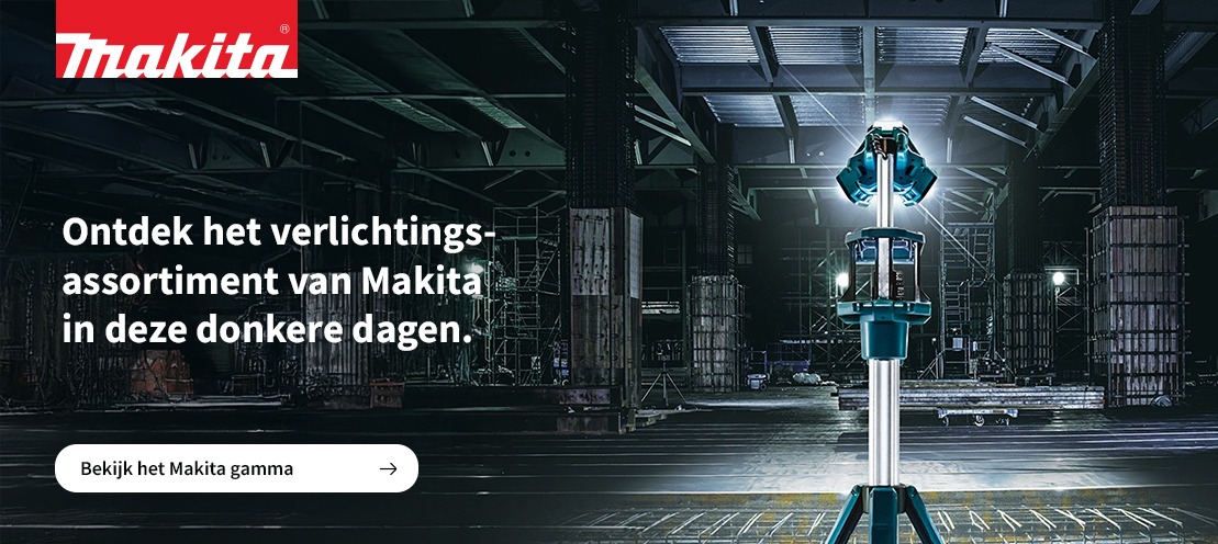 Ontdek het verlichtingsassortiment van Makita in deze donkere dagen